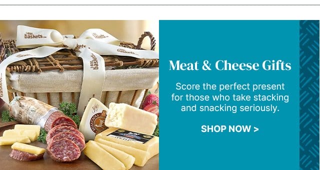 Meat & Cheese Gifts - Score the perfect present for those who take stacking and snacking seriously.
