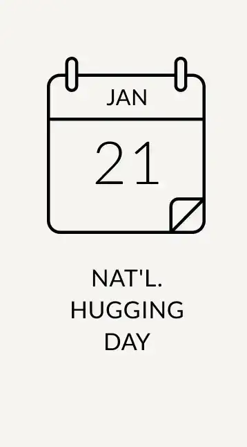 NATIONAL HUGGING DAY