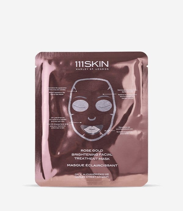 ROSE GOLD BRIGHTENING FACIAL TREATMENT MASK | A Hydrogel Sheet Mask To Elicit Radiant Skin After Each Use.