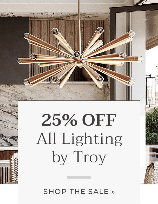 Save big on styles from Troy Lighting with code FESTIVE