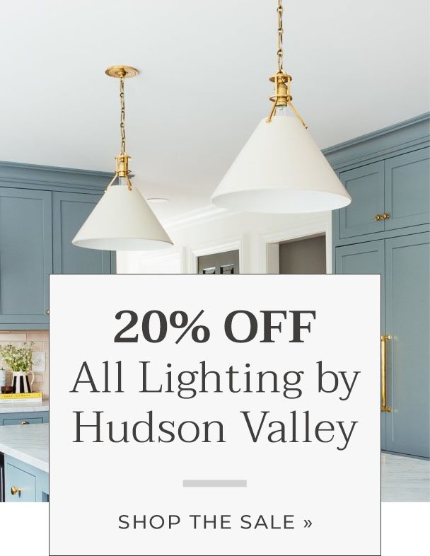 Save big on styles from Hudson Valley Lighting