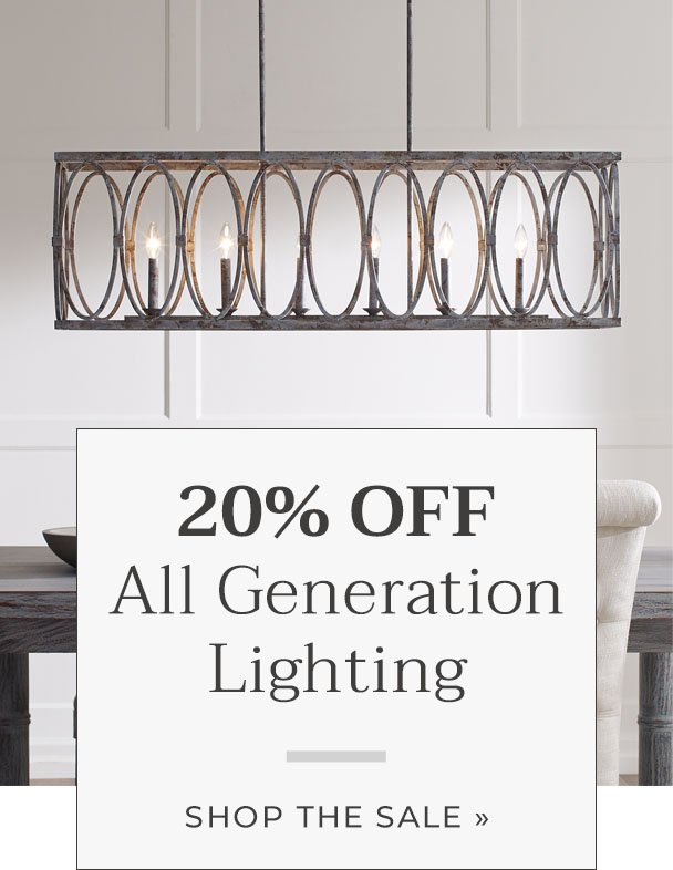 Save big on styles from Generation Lighting