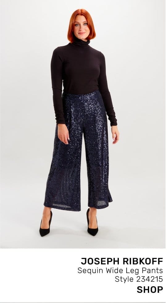 Sequin Wide Leg Pants Style 234215