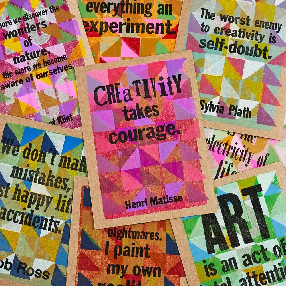 Image of Art Quotes Letterpress