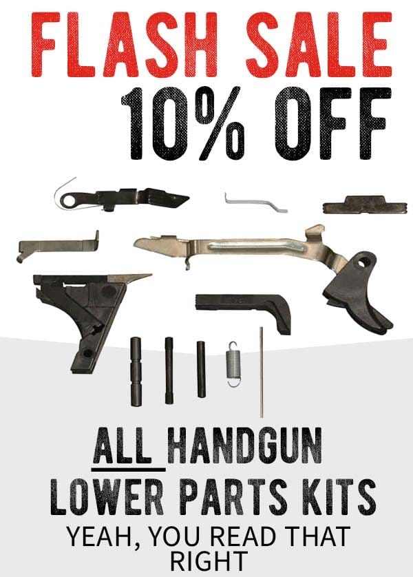 10% off handgun lower parts kits