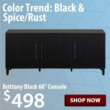 68 inch black console at \\$498