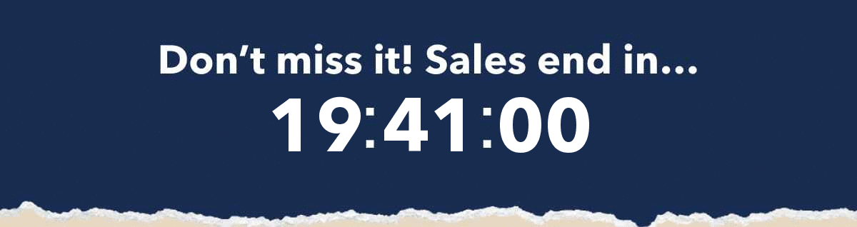 Don't miss it! Sales end in...