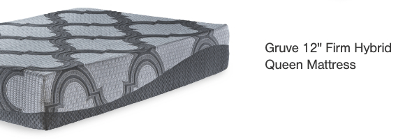 Gruve 12'' Firm Hybrid Queen Mattress