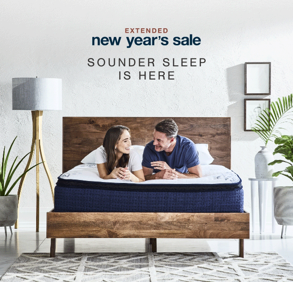 Extended New Year's Sale Sounder Sleep is Here. 