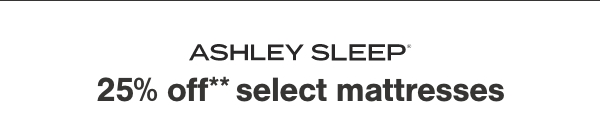 Ashley Sleep 25% off select mattresses