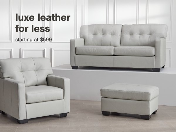 Luxe leather for less starting at \\$599 