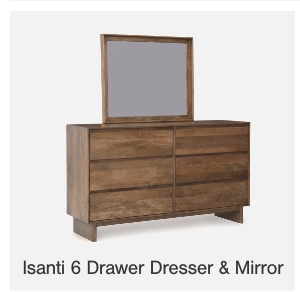 Isanti 6 Drawer Dresser & Mirror