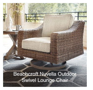 beachcroft nuvella outdoor swivel lounge chair