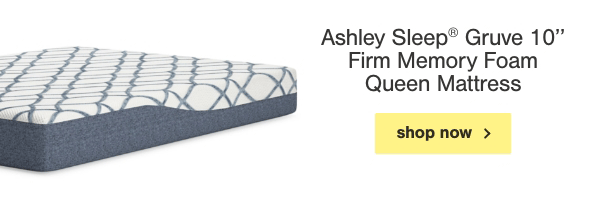 Ashley Sleep Gruve 10'' Firm Memory Foam Queen Mattress Shop now