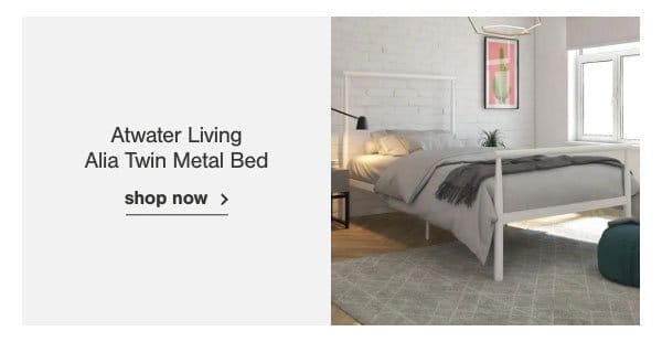 Atwater Living Alia Twin Metal Bed Shop now