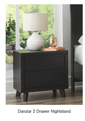 Danziar 2 Drawer Nightstand