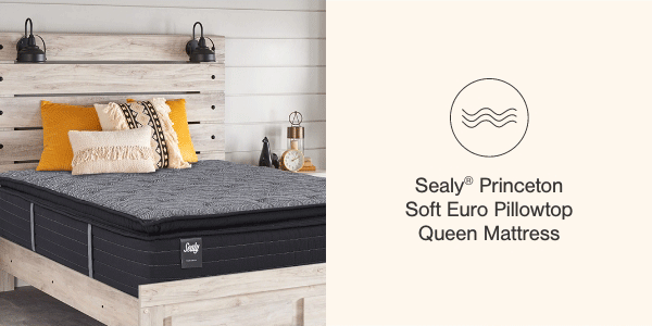 Sealy Princeton Soft Euro Pillowtop Queen Mattress