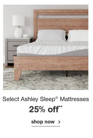 Select Ashley Sleep Mattresses 25% off shop now