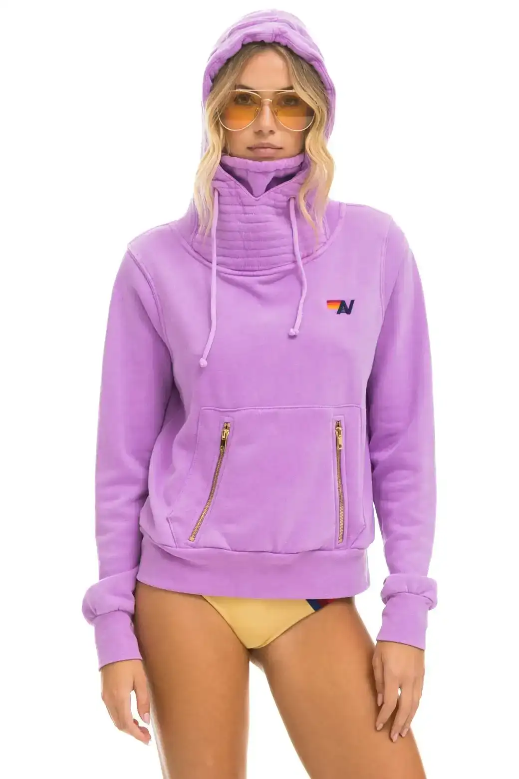 Image of NINJA PULLOVER HOODIE - NEON PURPLE