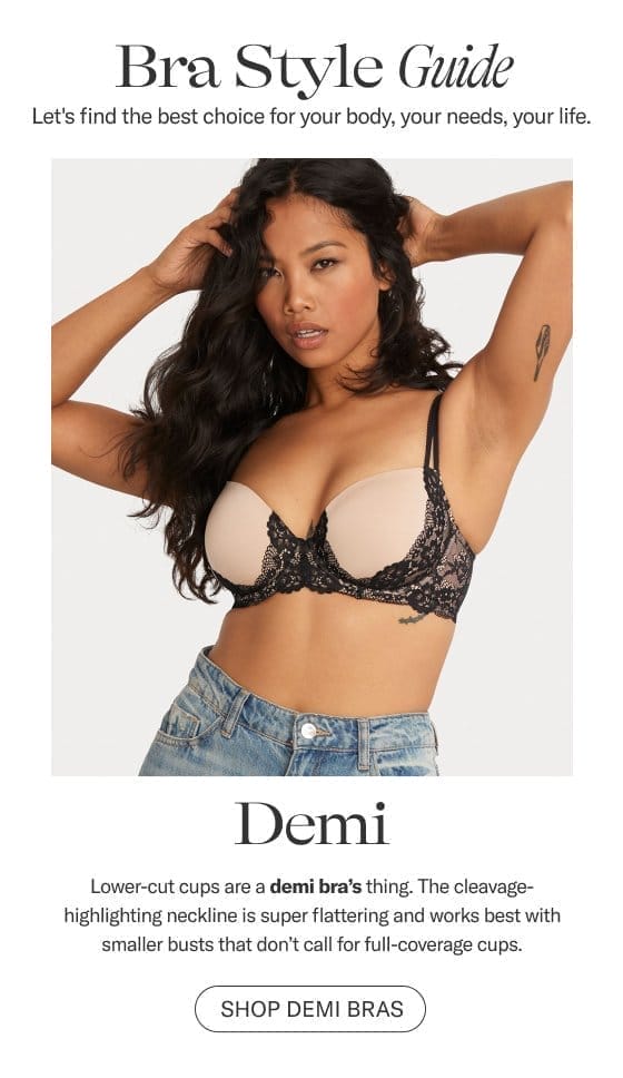 Bra Style Guide: Demi Bras