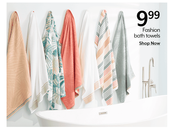 9.99 Fashion bath towels