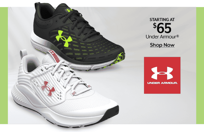 Starting at \\$65 Under Armour