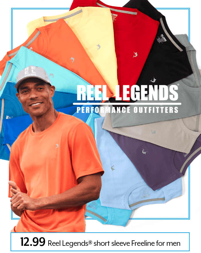 12.99 Reel Legends short sleeve Freeline for men