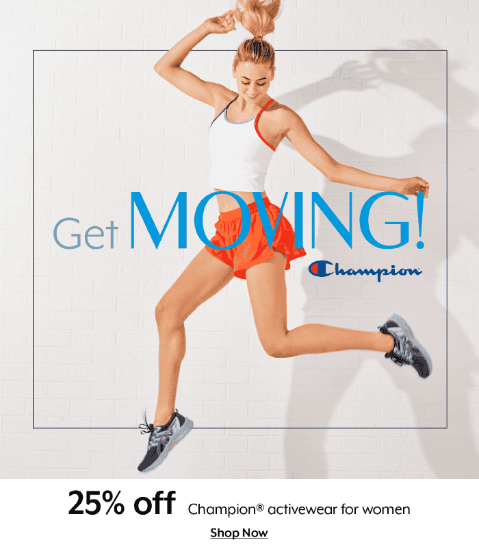 25% Off Champion® activewear for women