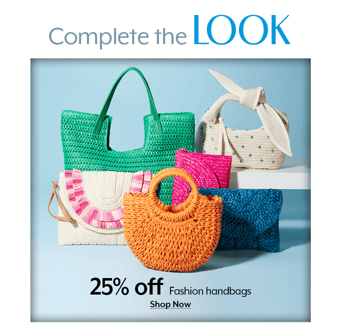 25% off Fashion Handbags