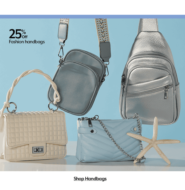 25% Off Fashion Handbags