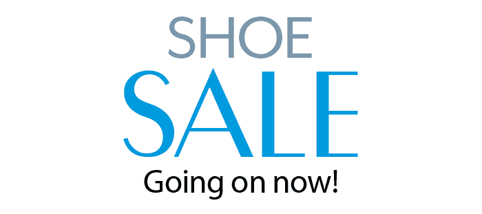 Shoe sale going on now!