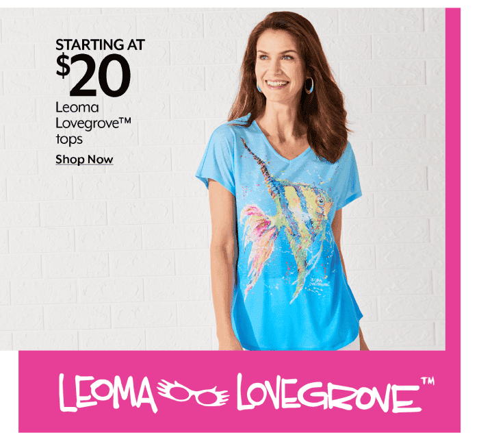 Starting at \\$20 Leoma Lovegrove tops