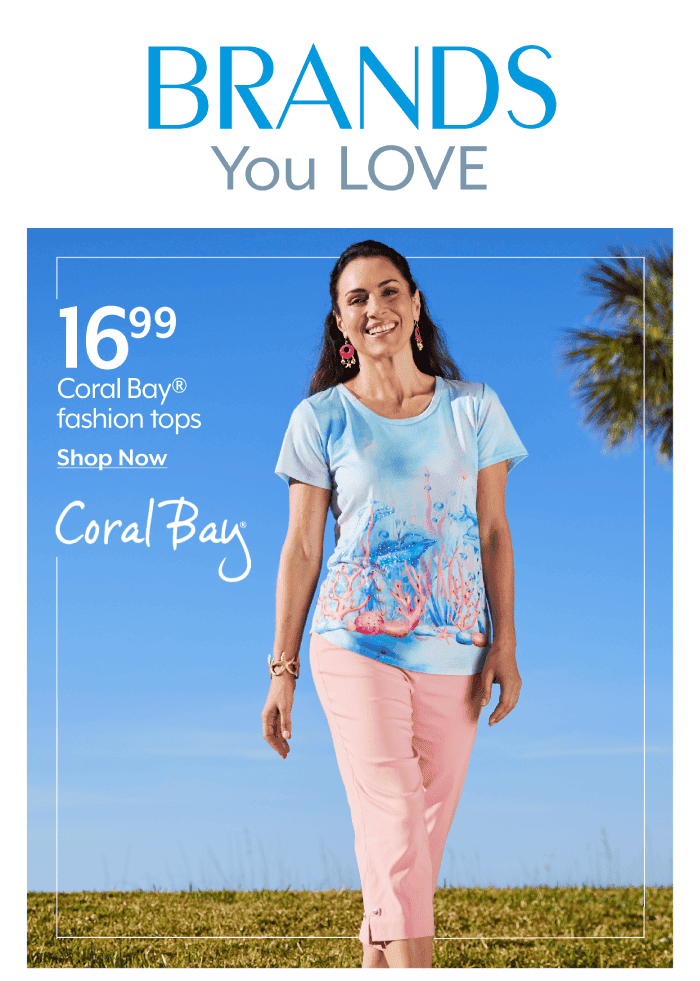 16.99 Coral Bay fashion tops