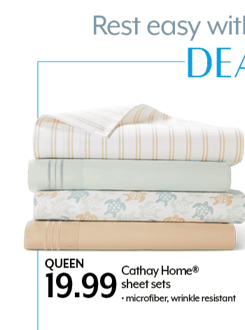 Queen 19.99 Cathay Home® sheet sets