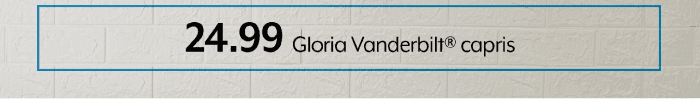 24.99 Gloria Vanderbilt® capris