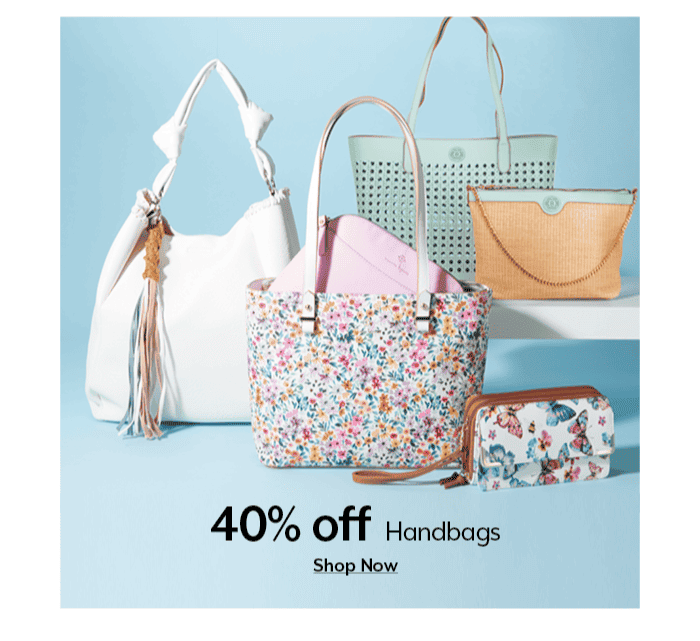 40% off Handbags