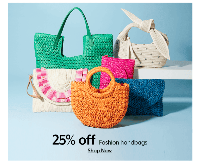 25% off Fashion handbags