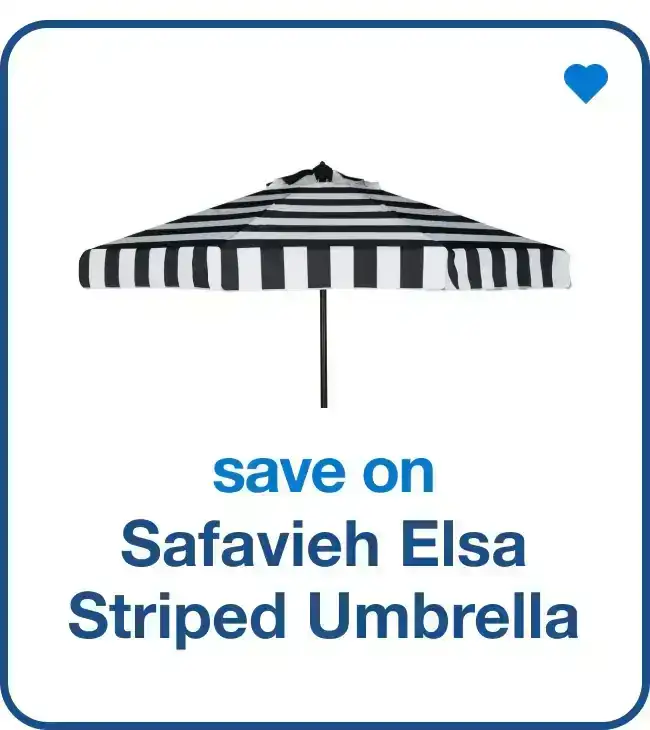 Save on Safavieh Elsa Striped Umbrella