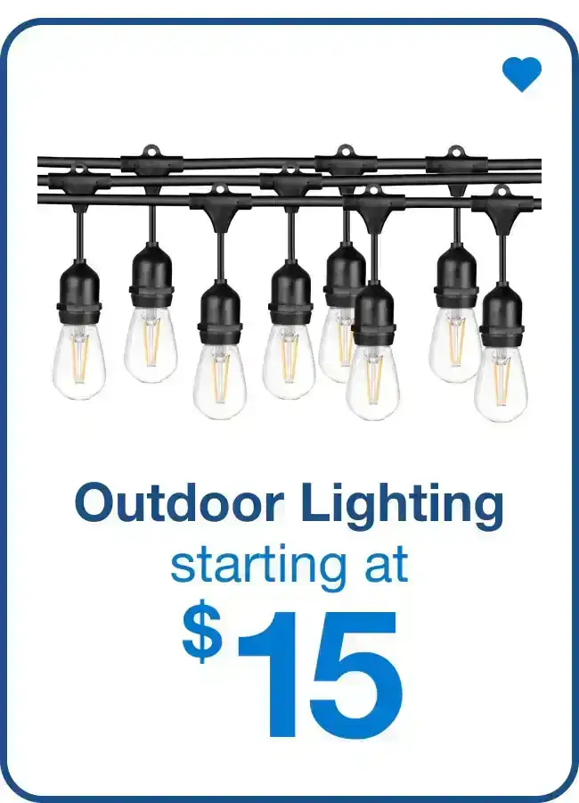 Outdoor Lighting Starting at \\$15 — Shop Now