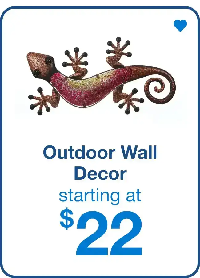 Outdoor Wall Decor Starting at \\$22 — Shop Now