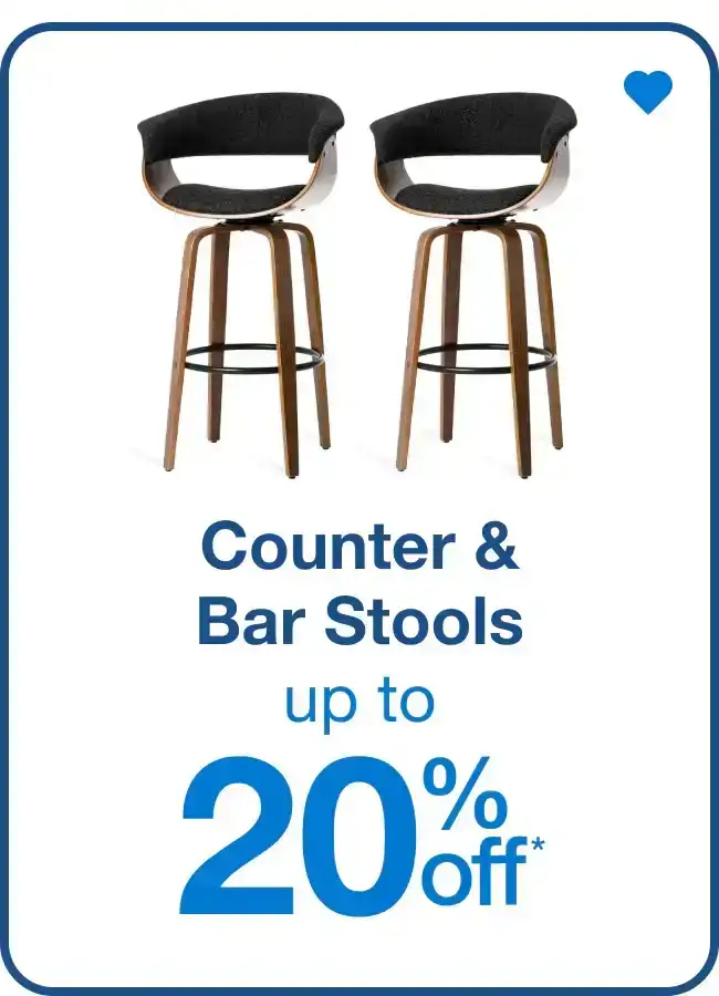 Counter & Bar Stools Up to 20% Off