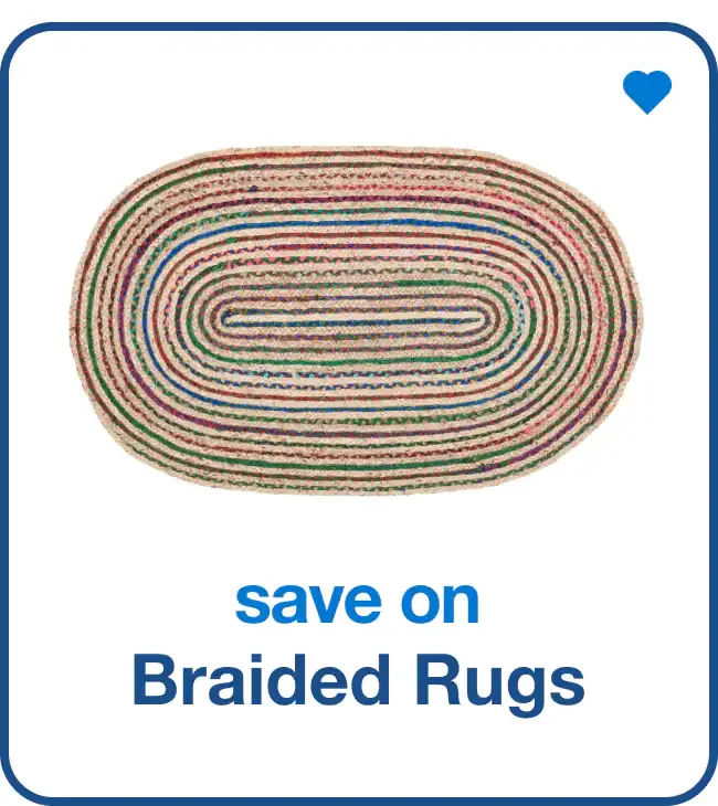 save on braided rugs