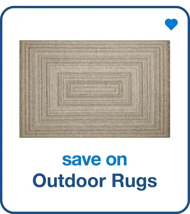 save on outdoor rugs