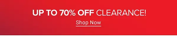 up to 75% off clearance. shop now.