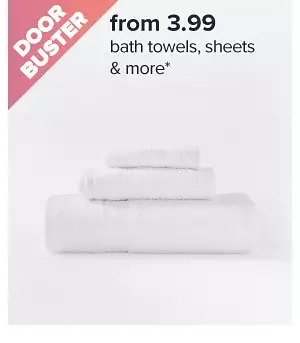 From \\$3.99 bath towels, sheets & more. Image of sheets. Shop now.