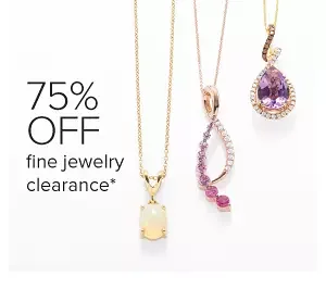 Diamond and purple pendants. 75% off fine jewelry clearance.