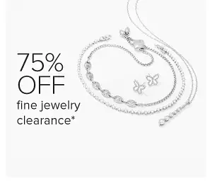 Diamond jewelry. 75% off fine jewelry clearance. 