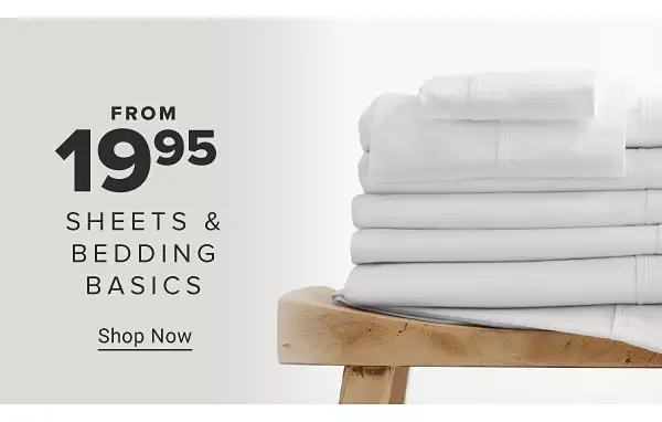 Image of a grey suitcase and a blue suitcase. Up to 60% off sheets, luggage and more. Shop bed and bath. Shop home. Image of a wooden stool with white linens stacked on top.