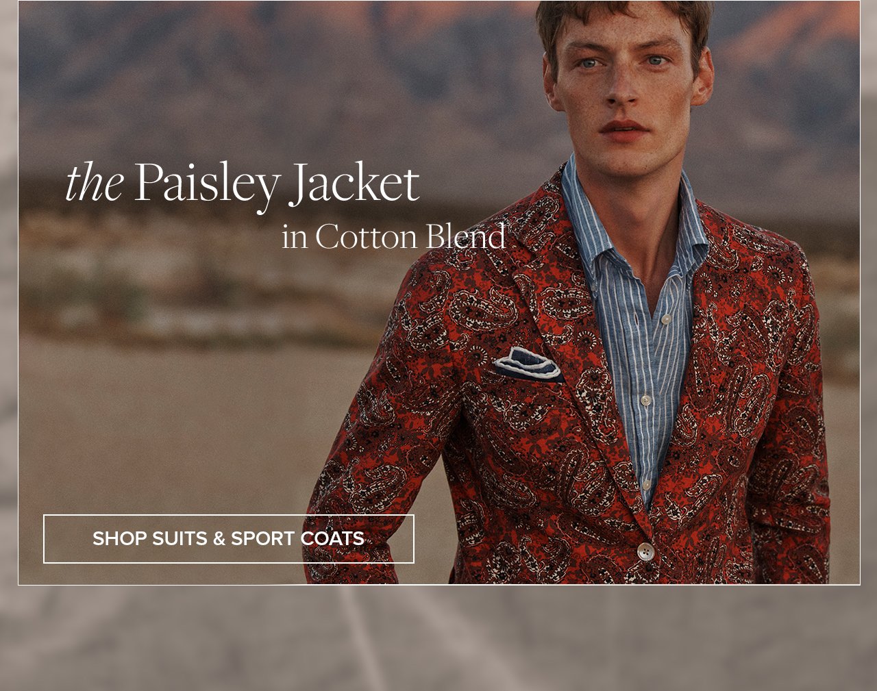 the Paisley Jacket in Cotton Blend Shop Sport Coats and Blazers