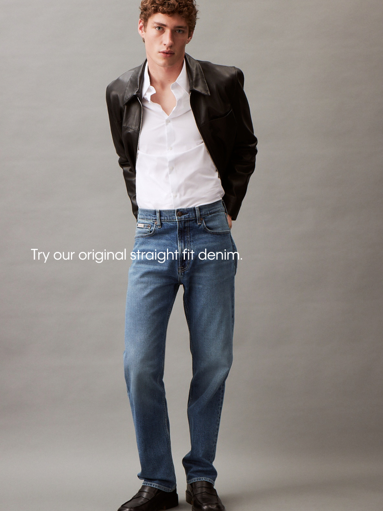 Try our original straight fit denim